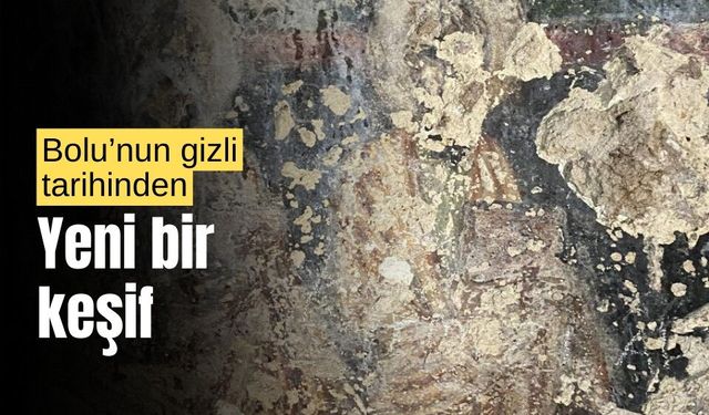 Bolu’daki bir mağarada, duvar resimleri bulundu