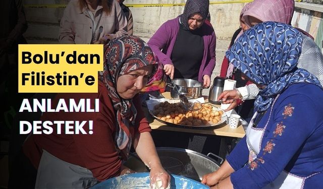 Bolu'dan, Filistin’e anlamlı destek