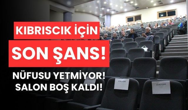 İlçe köy olmasın diye etkinlik düzenlendi, salon boş kaldı!