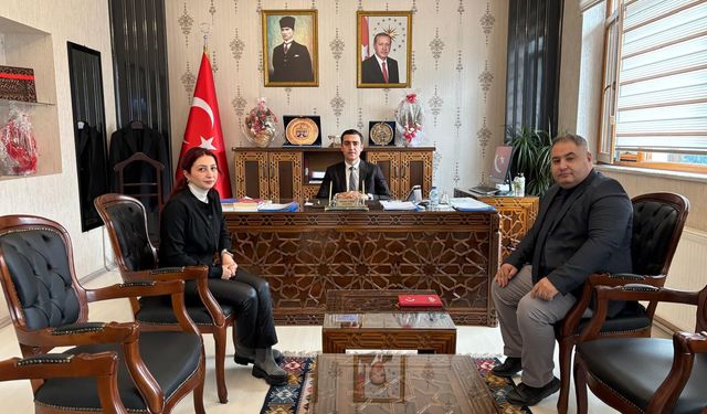 Küre Gençlik ve Spor İlçe Müdürlüğü personeli Kaymakam Hasan Çakır'ı ziyaret etti