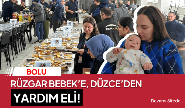 Düzce'de, SMA'lı Rüzgar bebek için kermes düzenlendi