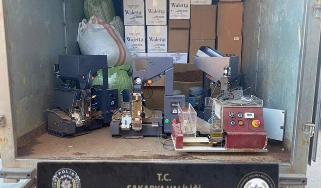 Sakarya'da kaçak tütün operasyonunda 1 şüpheli gözaltına alındı