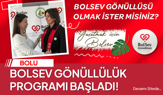 BOLSEV Vakfı, gönüllülük çalışmalarını başlattı!