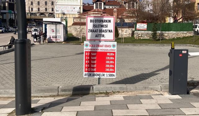 Bolu Ziraat Odası, haksız tahsis edilen otoparktan çıktı
