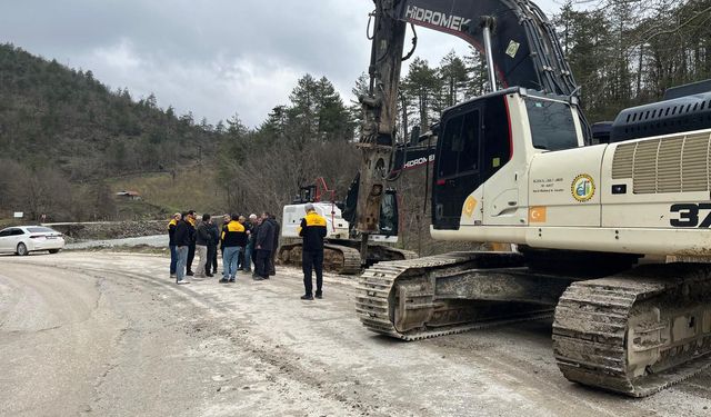 Düzce – Yedigöller yolunda çalışmalar hızlandı
