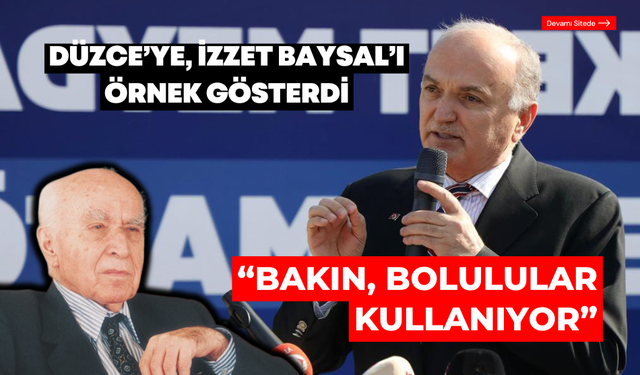 Faruk Özlü, sosyal projeler için, İzzet Baysal’ı örnek gösterdi