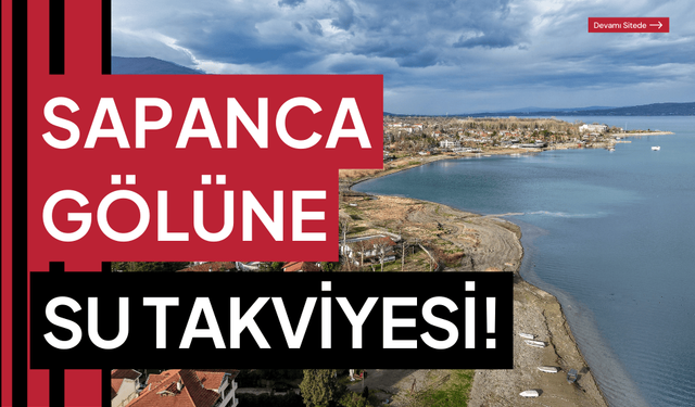 Sapanca Gölü'ne su takviyesi yapılacak!