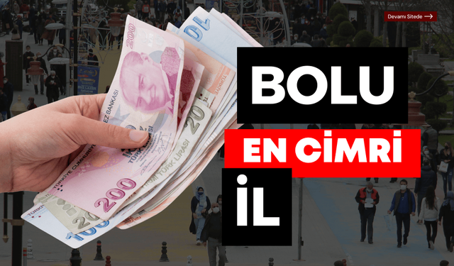 Bolu, Türkiye’nin en cimri ili oldu