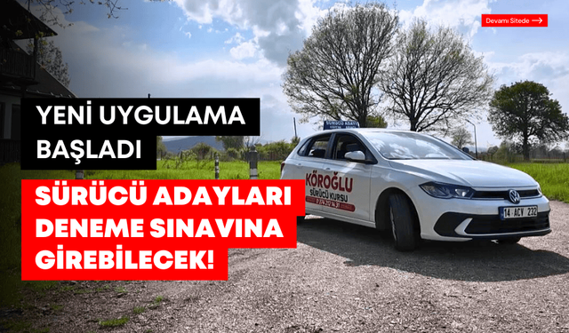 MEB, ehliyet almak isteyenler için "deneme sınavı" uygulamasını başlattı