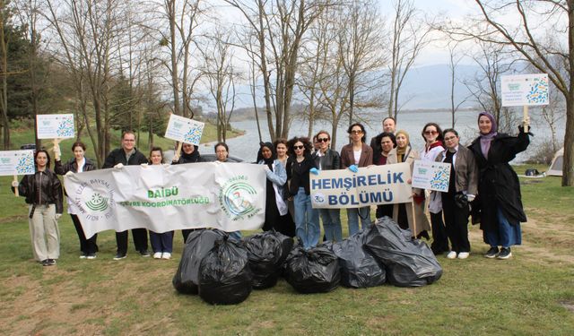BAİBÜ’den Gölköy Barajı’nda çevre temizliği etkinliği
