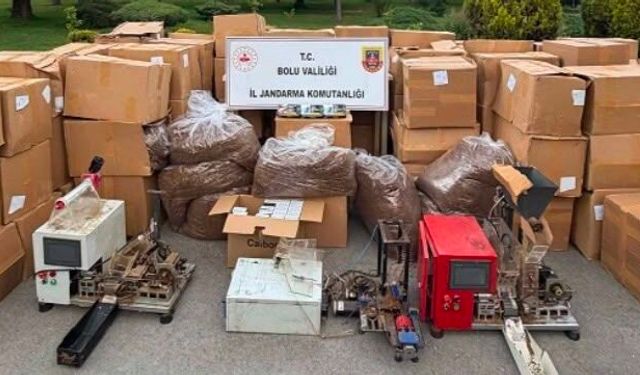 Bolu'da kaçak tütün operasyonu: Binlerce makaron ele geçirildi