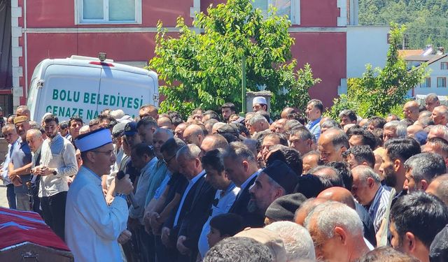 Bolu'da maden şehidi, son yolculuğuna uğurlandı