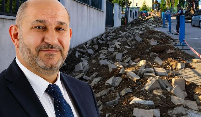 Belediye başkanı tapu müdürüne kızdı, bina önünde kazı çalışması başlattı
