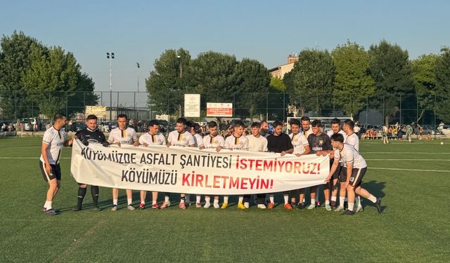 Bolu'da asfalt şantiyesi tepkisi büyüyor: Pankartla sahaya çıktılar