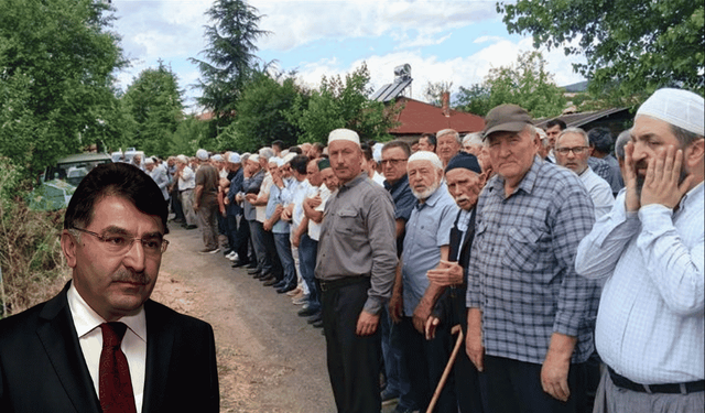 Bolu'da cenaze törenine yoğun katılım