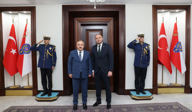 Bolu Milletvekili İsmail Akgül, Emniyet Genel Müdürü Ali Fidan’ı ziyaret etti