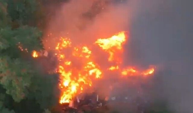 Bolulu tatilcinin dikkati olası felaketi önledi: Yangını dronla fark etti