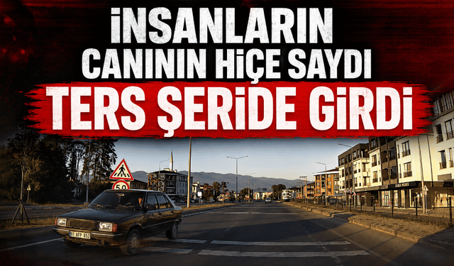 Ters şeritten giden sürücüye 90 bin lira ceza yazıldı