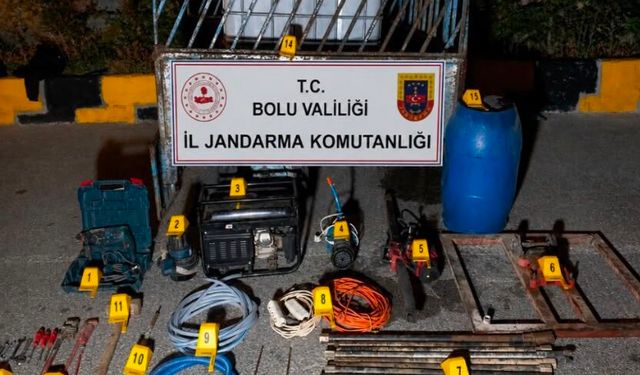 Bolu'da defineciler suç üstü yakalandı!