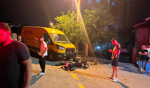Bolu’da motosiklet ile panelvan çarpıştı: 1 yaralı