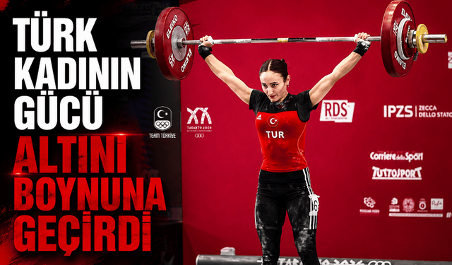 Cansel Özkan altını boynuna geçirdi