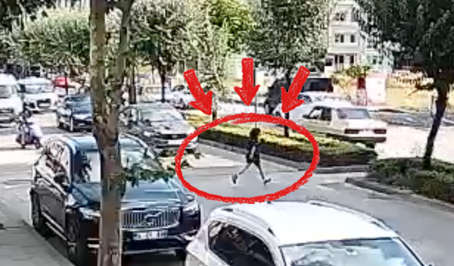 Bolu'da sürücüler küçük çocuğa yol vermedi