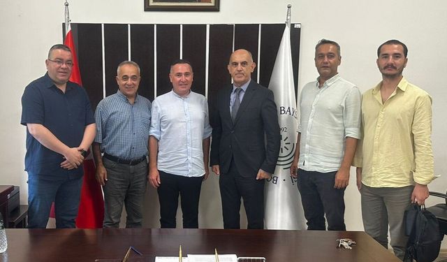 Bolu Gazeteciler Cemiyeti’nden, Dekan Özsoy’a hayırlı olsun ziyareti