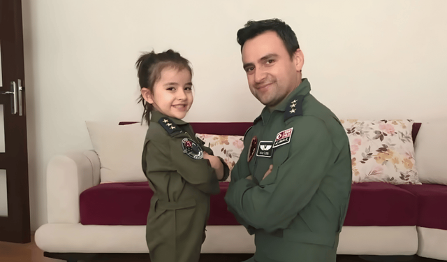 Şehit pilotun kızının babasına özlemi yürekleri dağladı