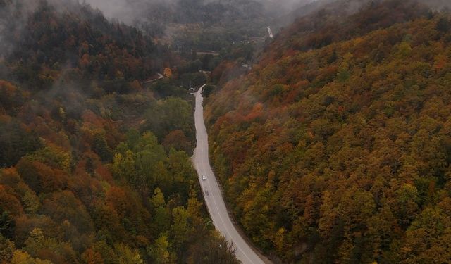 Abant Milli Parkı’na sonbahar geldi