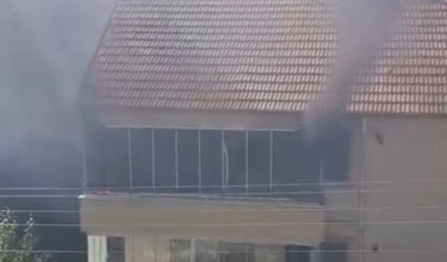 Bolu’da balkonda çıkan yangın paniğe neden oldu
