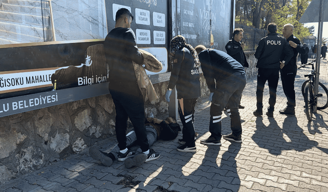 İş görüşmesine giderken bayılıp başından yaralandı