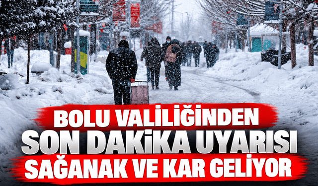 Önce sağanak, sonra kar! Valilikten kritik uyarı