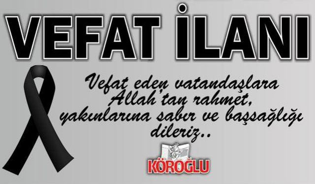 Vefat İlanları (10.10.2021)