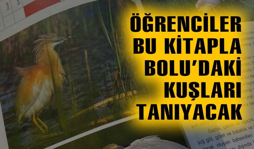 Yeniçağa ve Dörtdivan'da kuşları anlatan kitaplar hediye edildi