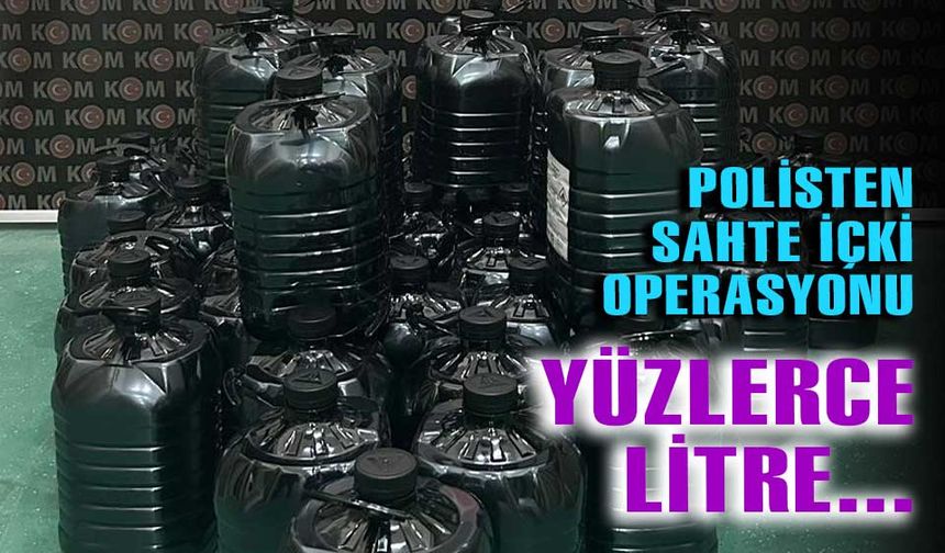 Bolu'da, yılbaşı öncesinde sahte içki operasyonu yapıldı