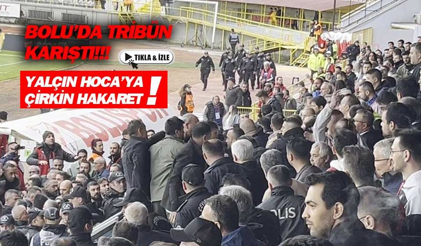 Boluspor maçında tribün karıştı… Çorum FK Başkanı’ndan hakaret