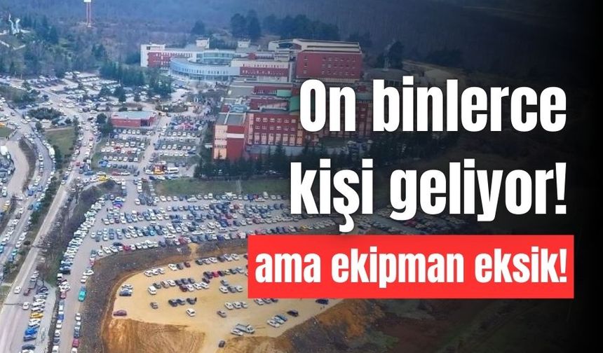 On binlerce kişinin geldiği hastanede, ekipman eksik!
