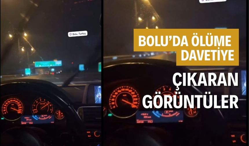 Bolu’da bir sürücü ölüme davetiye çıkardı