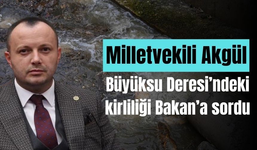 Milletvekili Akgül, Büyüksu Deresi’ndeki kirliliği Bakan’a sordu