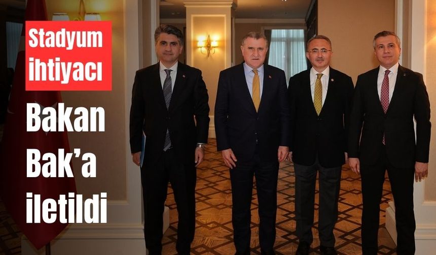 Boluspor’un stadyum ihtiyacı Bakan Bak’a iletildi