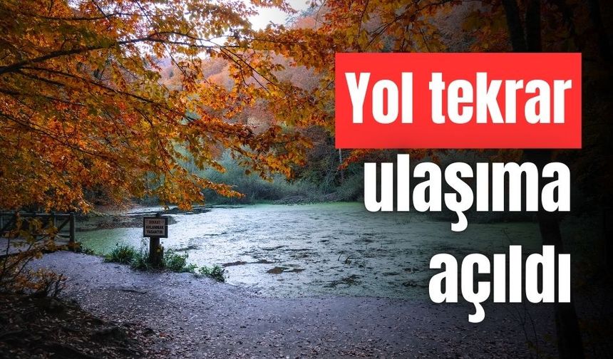Bolu’dan, Yedigöller Milli Parkı’na giden yol ulaşıma açıldı