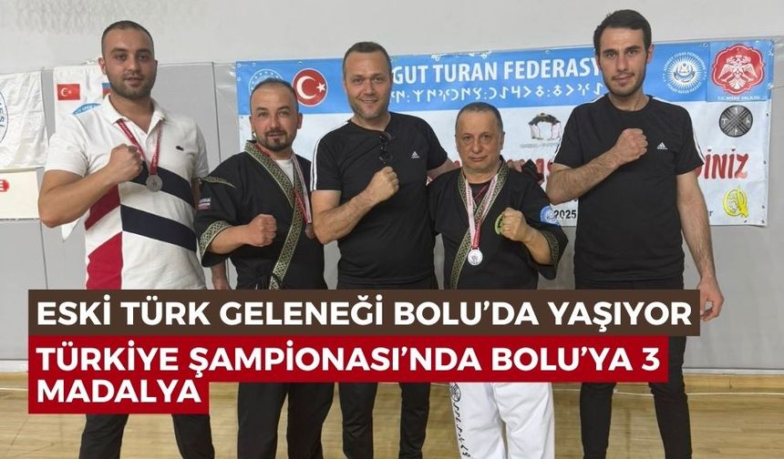 Bolu’ya 3 gümüş madalya