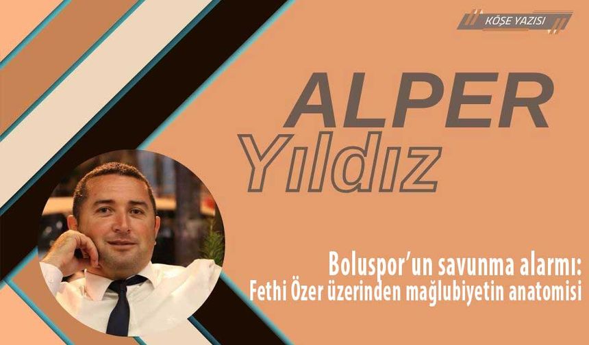 Boluspor’un savunma alarmı: Fethi Özer üzerinden mağlubiyetin anatomisi