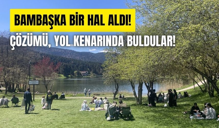Herkesin ziyaret ettiği tabiat parkı, bambaşka bir hale büründü