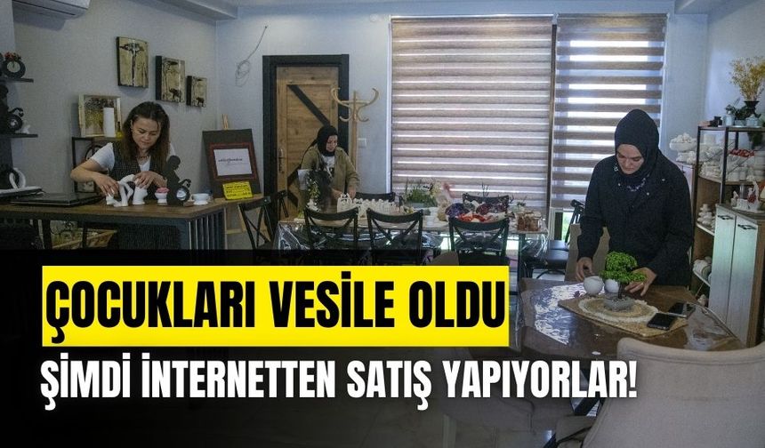 Çocukları aracılığıyla yolları kesişen 3 kadın hediyelik eşya atölyesi açtı