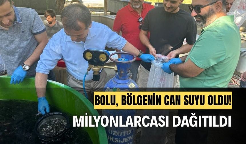 Milyonlarca yavru pullu sazan, Ankara, Sakarya, Kocaeli gibi şehirlere dağıtıldı