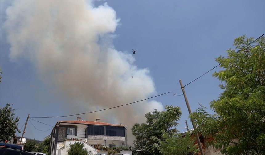Tekirdağ'daki orman yangınına havadan ve karadan yoğun müdahale sürüyor