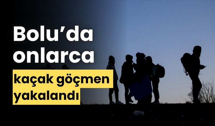 Bolu’da, 67 kaçak göçmen yakalandı