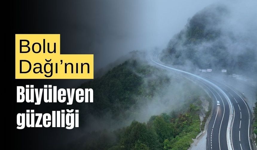 Bolu Dağı'ndan sis manzaraları