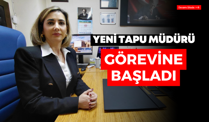 Mudurnu’da yeni tapu müdürü Zübeyde Okcu oldu